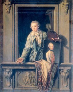 Zelfportret van Venceslao Wehrlin